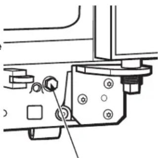 GE GSE23GGPBB - Pour ajuster les roulettes sur les modèles de les roulettes sur les modèles 23' (33 po de largeur) 25', 26', 27' et 29': - 1