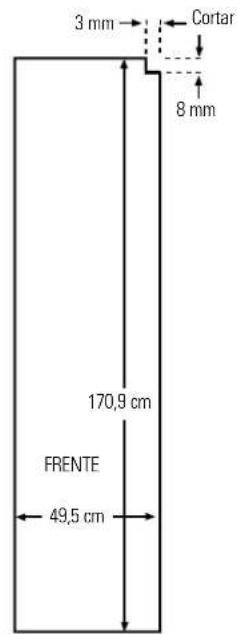 GE TPG21KRDWH - Dimensoes para os paineis de madeira feitos sob medida - 4
