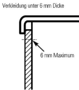 GE TPG21KRDWH - Verkleidung unter 6 mm Dicke - 1