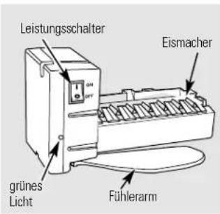 Leistungsschalter Eismacher grüne Licht Fühlerarm