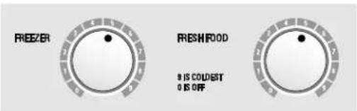 GE GSS25YGNWW - Temperatuurregeling. - 1