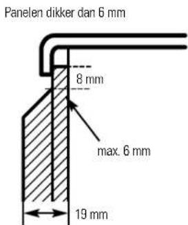 GE GSS25UFMCC - Paneel van 19 mm of verhoogd paneel - 1