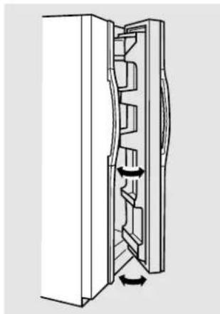 GE GSS25UFMCC - Istruzioni per le porte del frigorifero. - 1