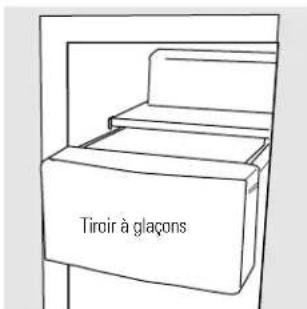 Tiroir à glaçons