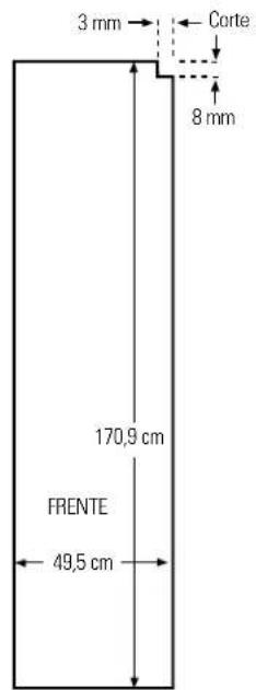 GE GSS25XGNCC - Dimensiones de los paneles de madera hechos a medida - 3