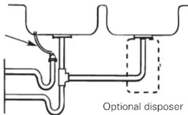 GE Profile PXRQ15F - PREFERRED INSTALLATION: OPTION B-DRY-VENTED P-TRAP INSTALLATION - 1