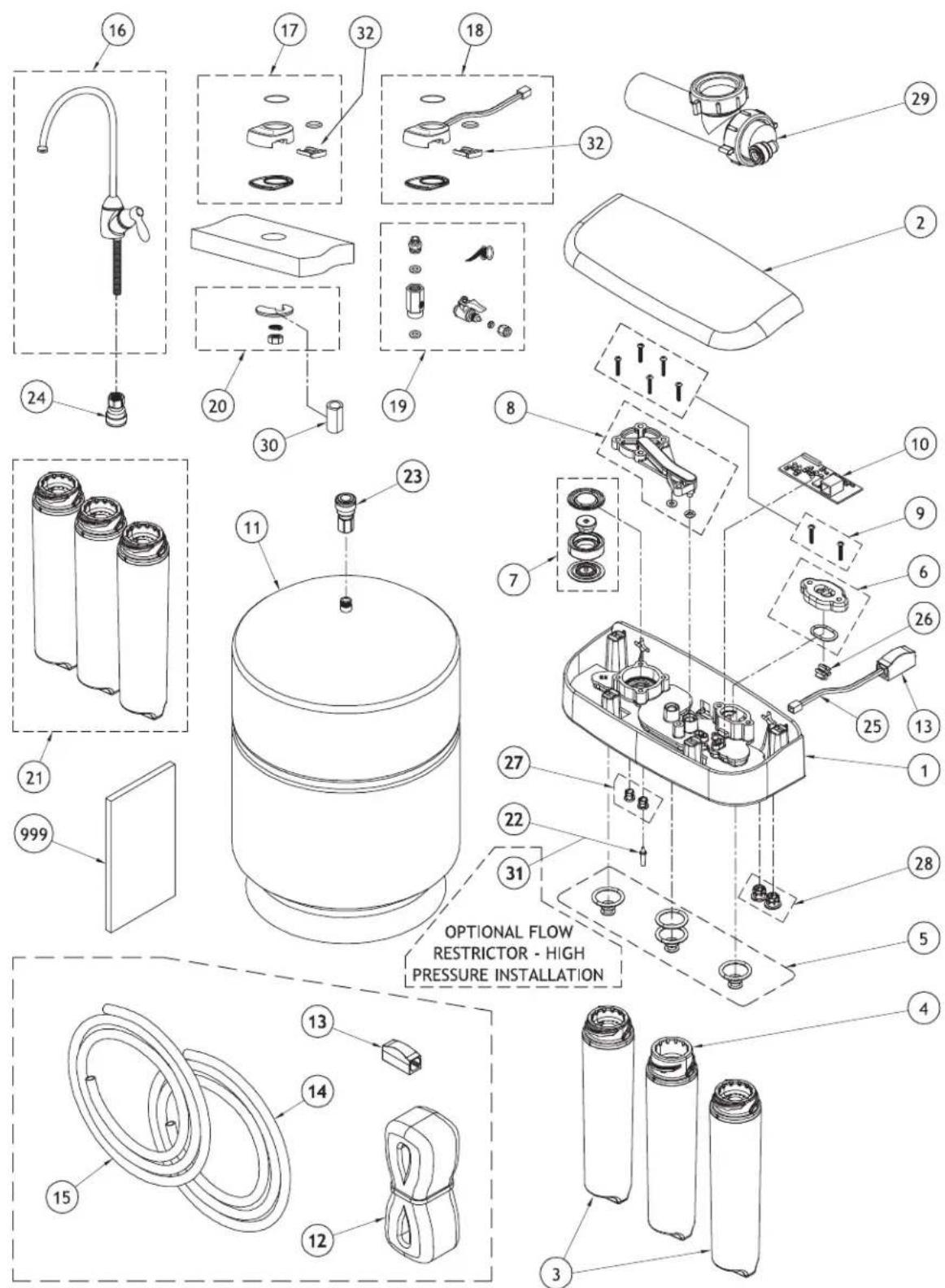 GE Profile PNRQ21LBN - Common problems associated with filter or RO cartridge replacement. - 2