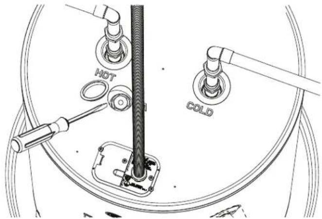 GE GE50T08BAM - To service the Anode Rod: - 1