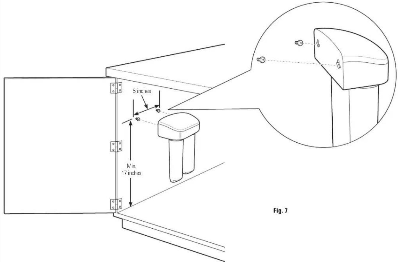 GE GNSV75RWW - Mounting System to Screws Installed in Wall - 1