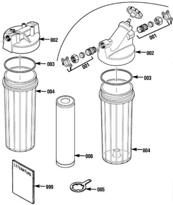 GE GXWH01C - LISTE DES PIÈCES - 1