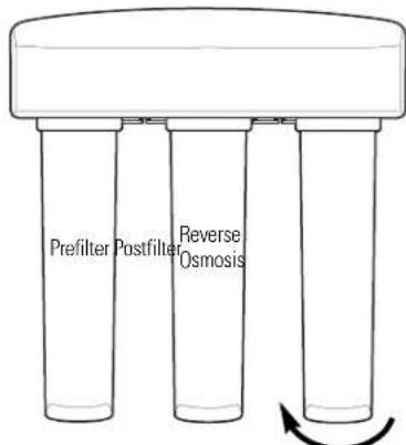 GE Profile PNRQ20FWW - Prefilter, Postfilter and Reverse Osmosis Membrane Cartridge Replacement Procedure - 3