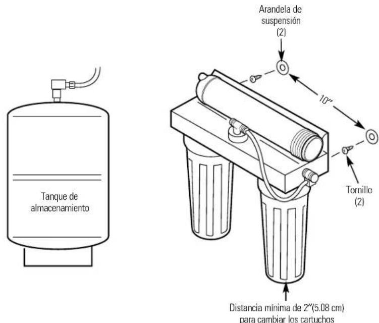 GE GXRV10ABL - Montaje del sistema de Osmosis Inversa e Instalacion del tanque de almacenamento - 1