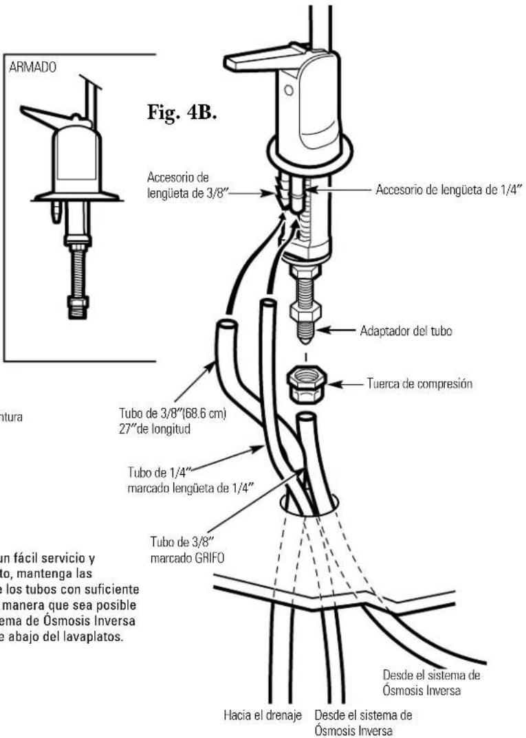 GE GXRV10ABL - Instalación del grifo - 2