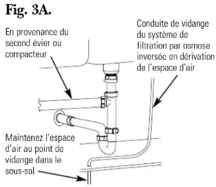 GE GXRV10ABL - OPTION c. installation avec évent partage—clapet-2p (mise à l'air LIBRE du type HUMIDE (fig. 3C)) - 1