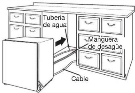 GE GDT635HSRSS - Mueva la lavavajillas cerca de la abertura del gabinete - 1