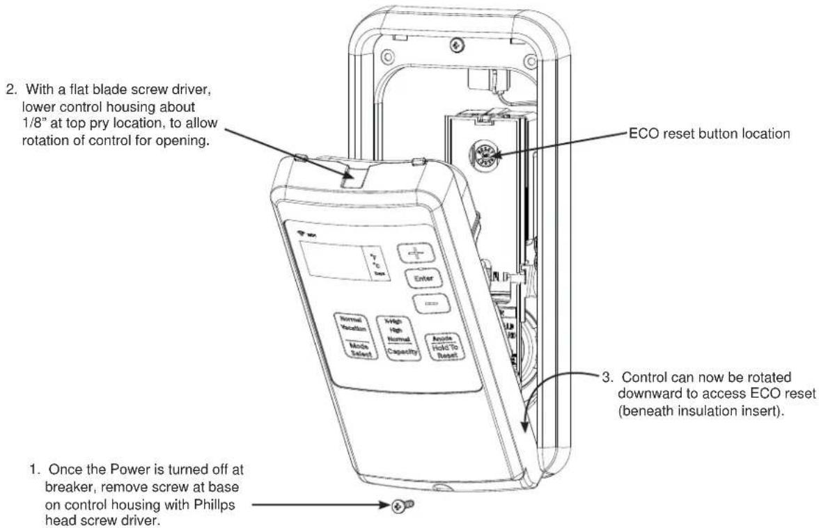 GE GE30T12BLM - To reset the temperature-limiting control: - 1