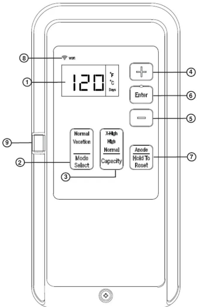 GE GE30S10BMM - Para Ajustar la Temperatura - 1