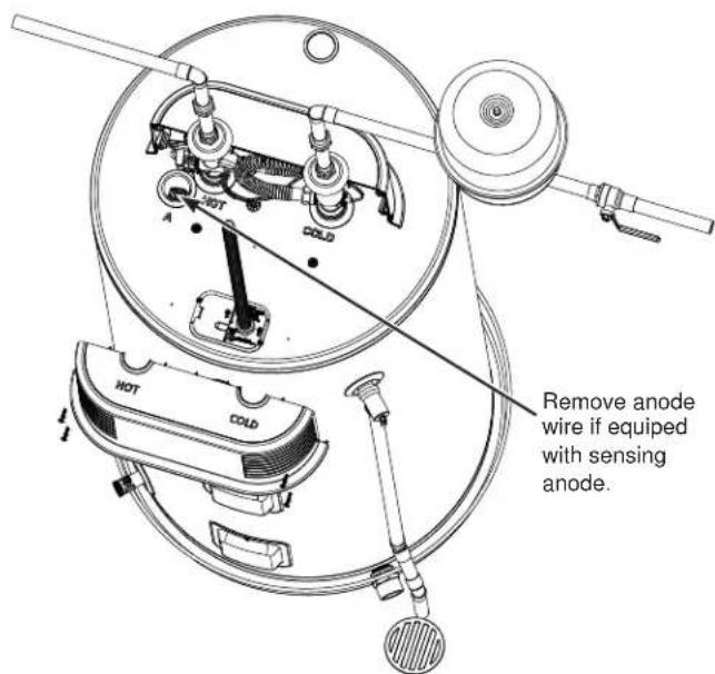 GE GE30S10BMM - To Service Anode Rod: - 2