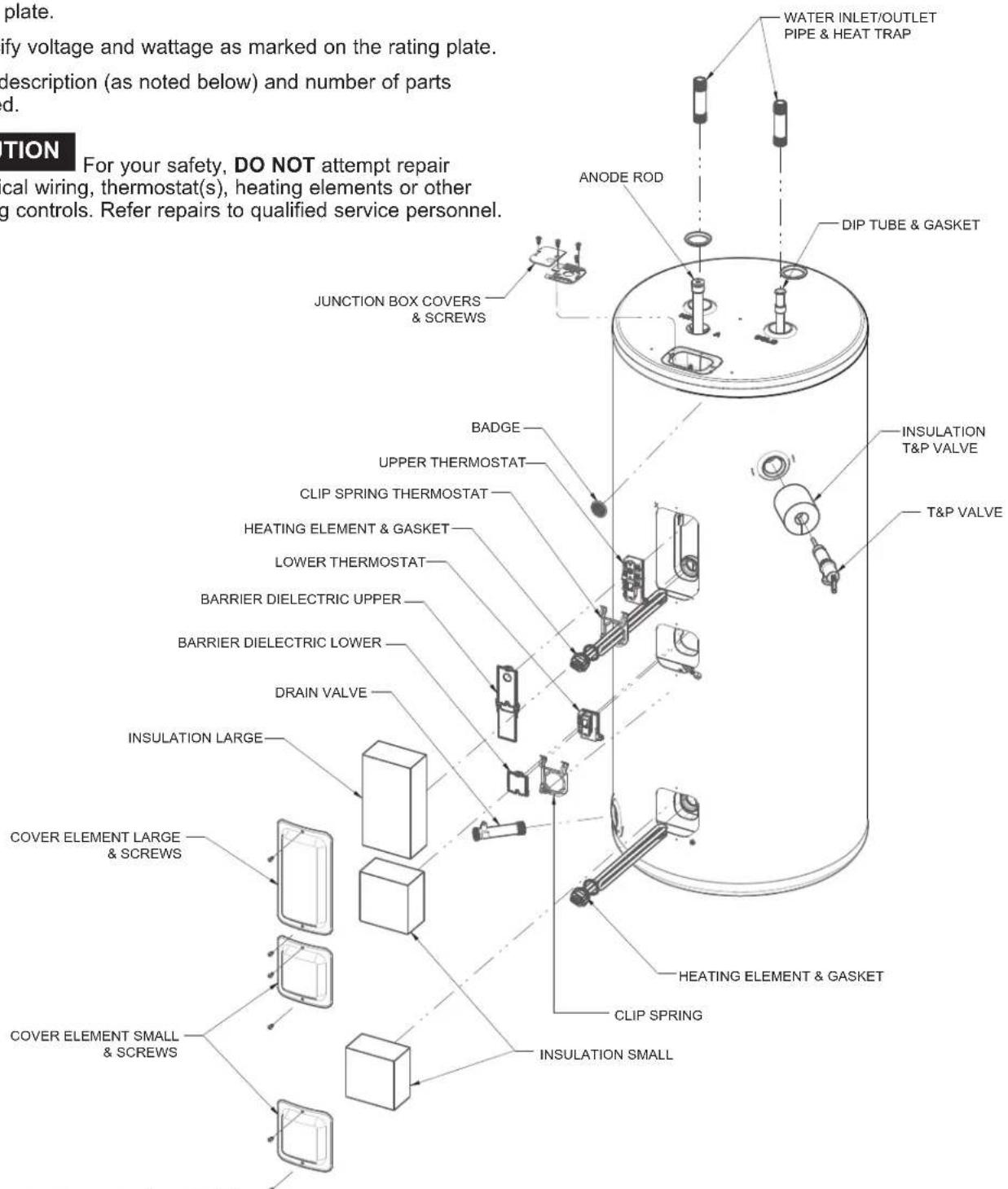 GE GE50T10BAM - CAUTION - 1