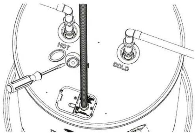 GE GE50T10BAM - To service the Anode Rod: - 1