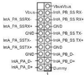 VbusVbus IntA_PB_SS RX- IntA_PB_SS RX+ GND GND IntA_PB_SS TX- IntA_PB_SS TX+ GND GND IntA_PB_D- IntA_PB_D+ Dummy 1