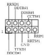 RRXD1 DDTR#1 DDSR#1 CCTS#1 RRI#1 RRTS#1 GND TTXD1 DDCD#1