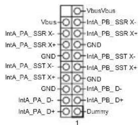 VbusVbus Vbus IntA_PB_SSR X- IntA_PB_SSR X+ GND IntA_PB_SST X- IntA_PB_SST X+ GND IntA_PB_D- IntA_PB_D+ Dummy 1