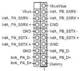 Vbus IntA_PA_SSRX - IntA_PA_SSRX + CND IntA_PA_SSTX - IntA_PA_SSTX + GND IntA_PA_D- IntA_PA_D+ VbusVbus IntA_PB_SSRX - IntA_PB_SSRX + GND IntA_PB_SSTX - IntA_PB_SSTX + GND IntA_PB_D- IntA_PB_D+ Dummy 1
