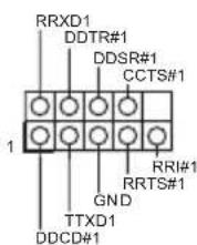 RRXD1 DDTR#1 DDSR#1 CCTS#1 RRI#1 RRTS#1 GND TTXD1 DDCD#1