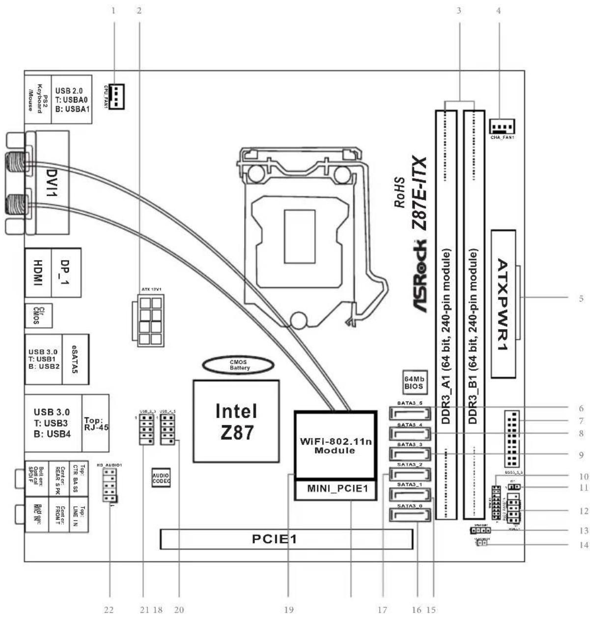 ASROCK Z87EITX - CALIFORNIA, USA ONLY - 6