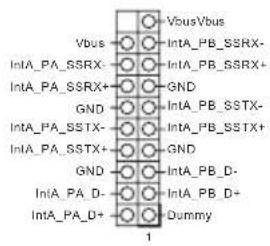 VbusVbus IntA_PB_SSRX- IntA_PB_SSRX+ GND IntA_PB_SSTX- IntA_PB_SSTX+ GND IntA_PB_D- IntA_PB_D+ Dummy 1
