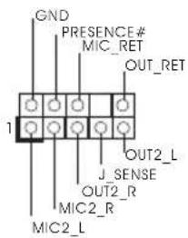 GND PRESENCE# MIC_RET OUT_RET 1 J_SENSE OUT2_R MIC2_R MIC2_L