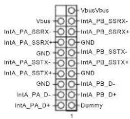 VbusVbus Vbus IntA_PB_SSRX- IntA_PB_SSRX+ GND IntA_PB_SSTX- IntA_PB_SSTX+ GND IntA_PB_D- IntA_PB_D+ Dummy 1