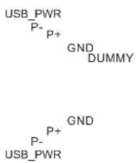 USB_PWR P- P+ GND DUMMY GND P+ P- USB_PWR