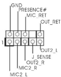 GND PRESENCE# MIC_RET OUT_RET 1 J_SENSE OUT2_R MIC2_R MIC2_L