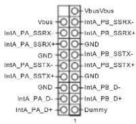 VbusVbus Vbus IntA_PB_SSRX- IntA_PB_SSRX+ GND IntA_PB_SSTX- IntA_PB_SSTX+ GND IntA_PB_D- IntA_PB_D+ Dummy 1