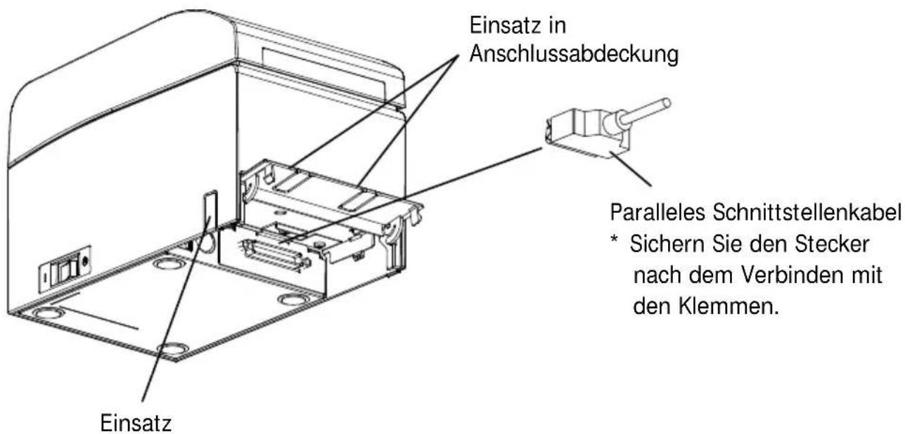 OKI PT390 - 3-1. Anschluss des Schnittstellenkabels - 1
