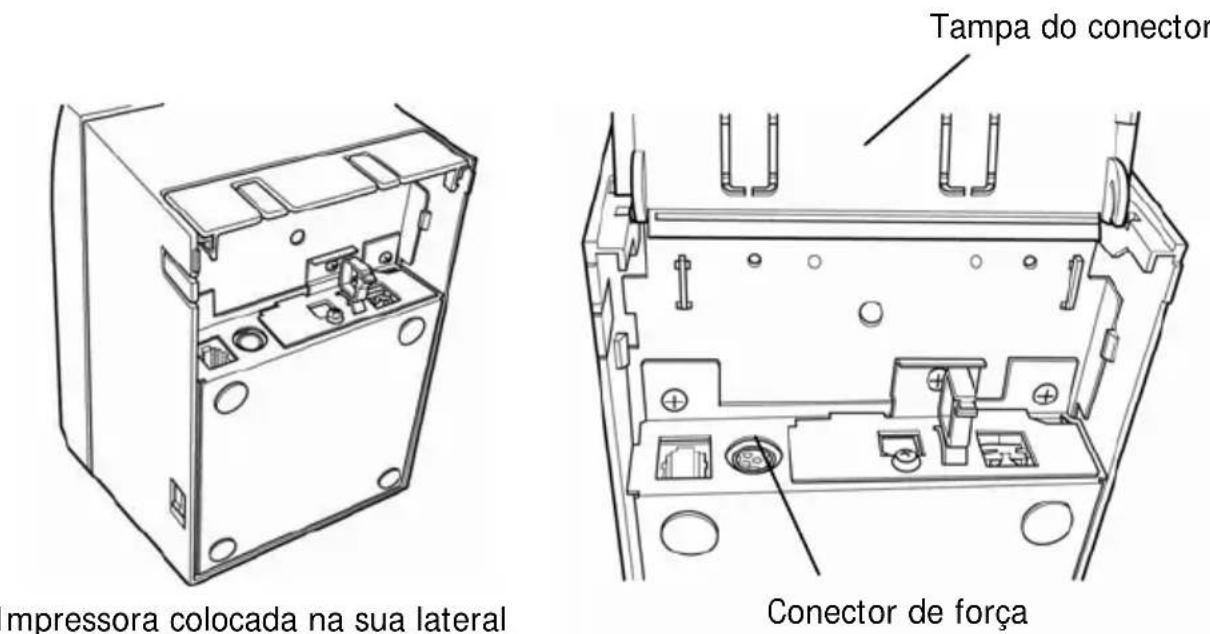 OKI PT390 - 3-3. Conectar o adaptador CA - 1