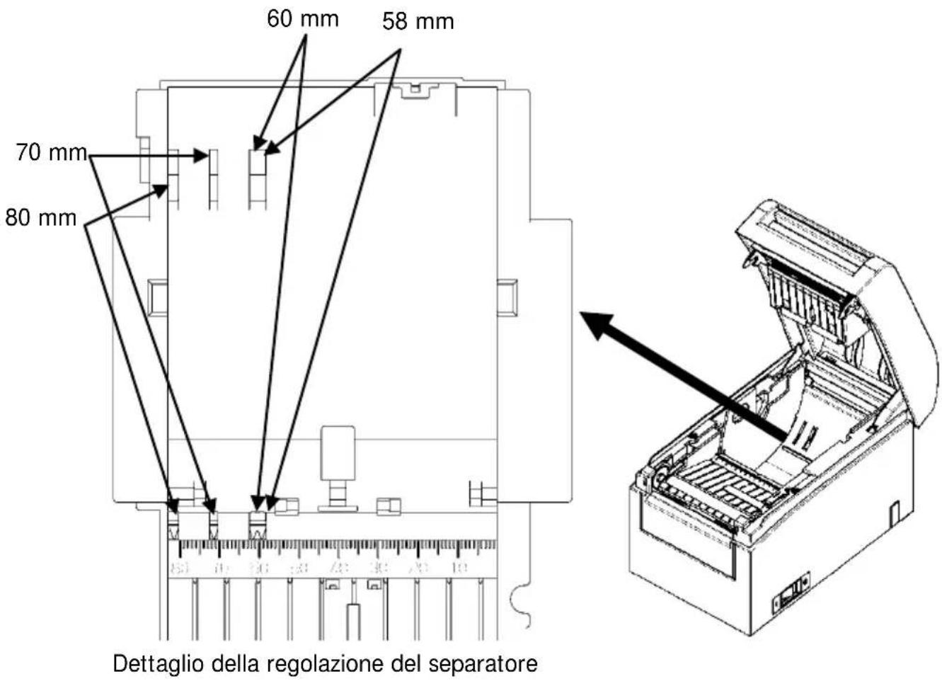 OKI PT390 - Rimozione del separatore - 3