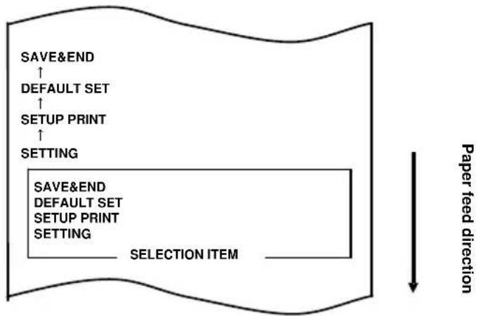 OKI PT390 - Select "5" as your option. - 5
