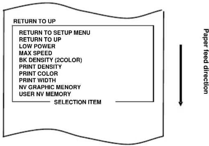 OKI PT390 - Select "5" as your option. - 2