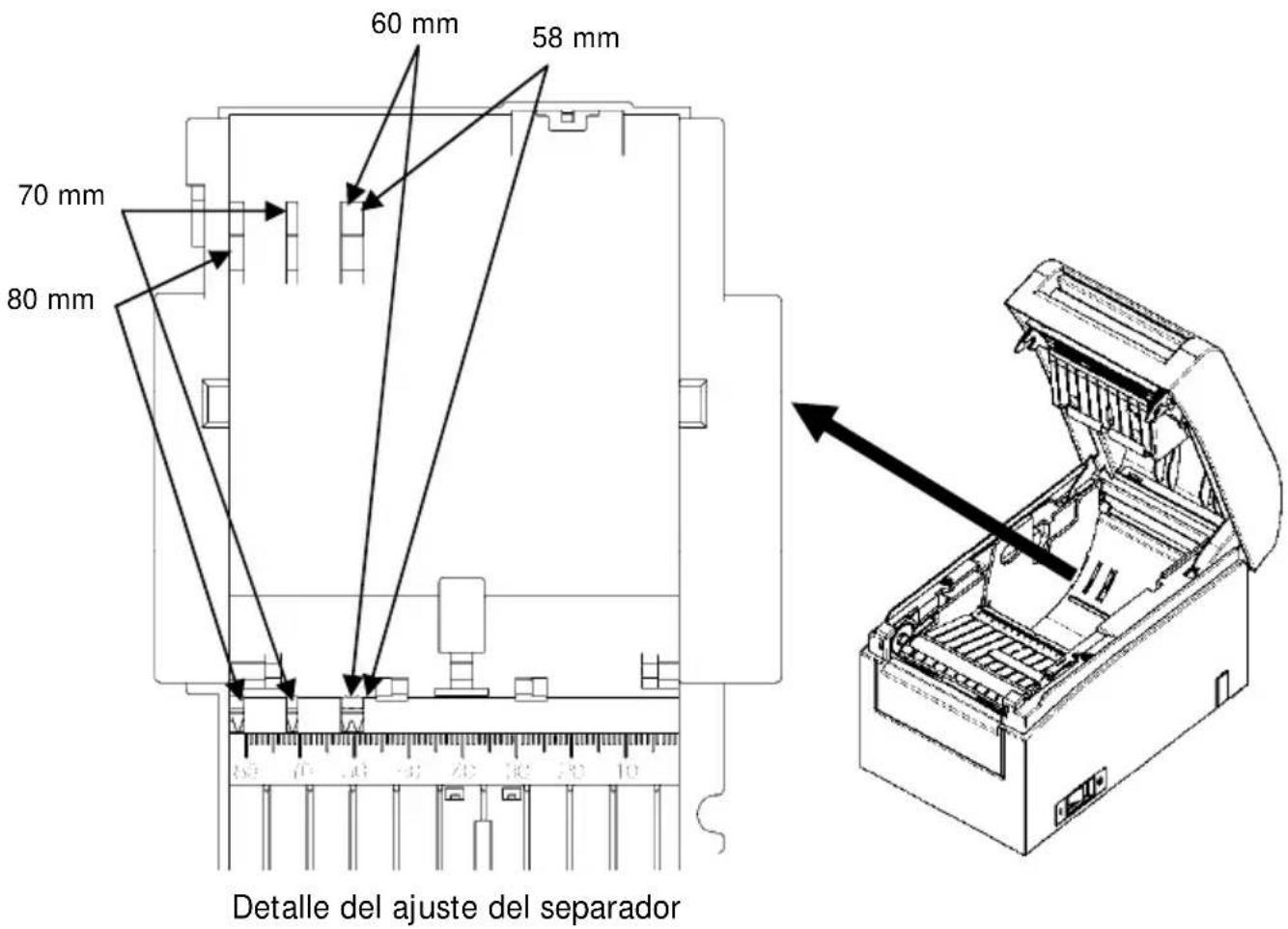 OKI PT390 - Cómo desinstalar el separador - 3