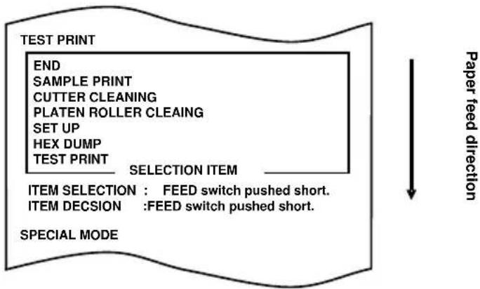OKI PT390 - Select "5" as your option. - 6