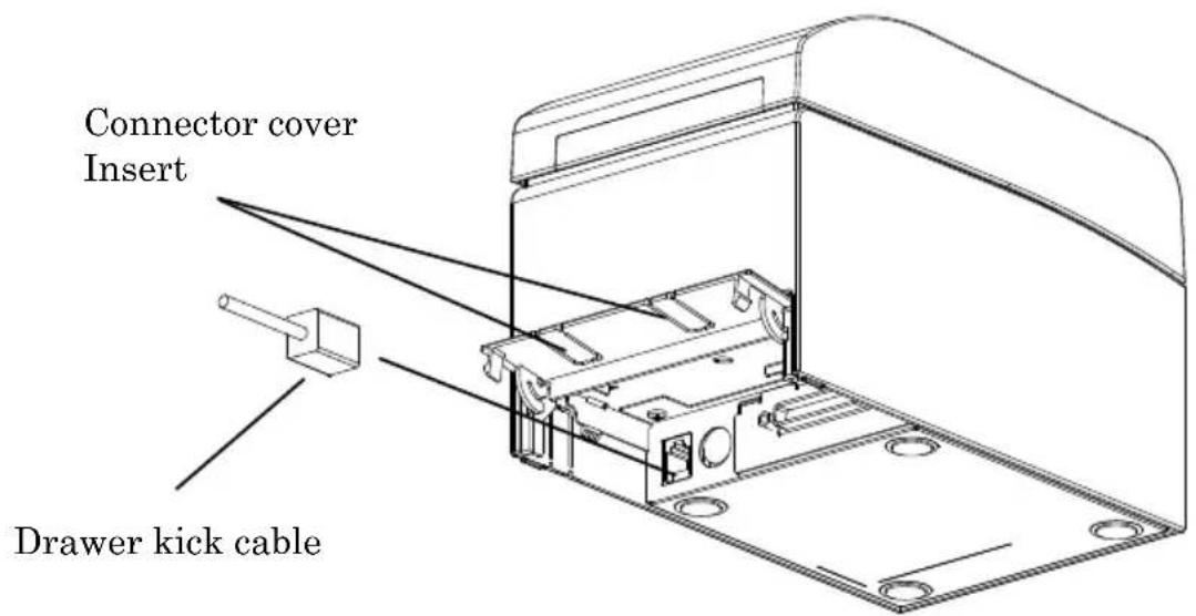 OKI PT390 - 3-2. Connecting the drawer kick cable - 1