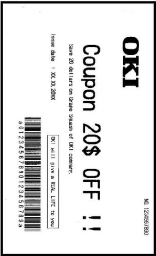 OKI PT390 - Exemples d'impression - 2