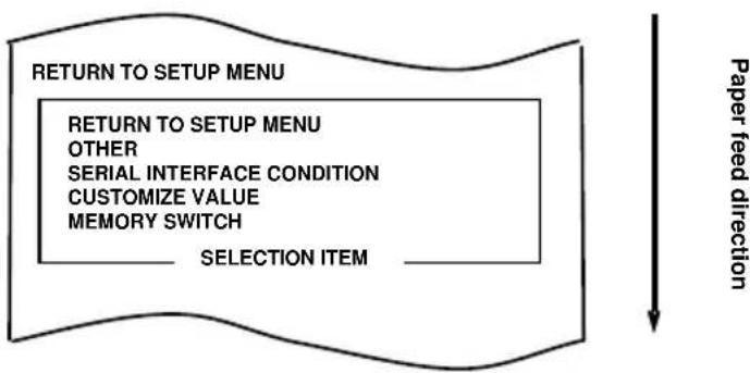 OKI PT390 - Select "5" as your option. - 3