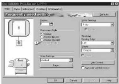 OKI B8300n - UTILISATION DES FONCTIONS FU FINISSEUR AGRAFEUR - 1
