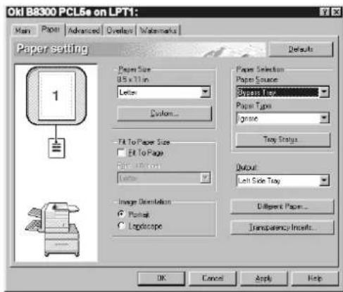 OKI B8300n - Utilisation du plateau de sortie du module recto-verso - 1