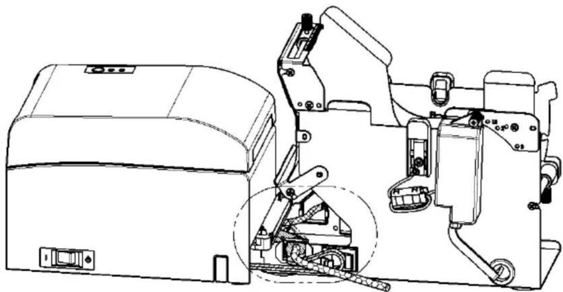 OKI LD670 - 14-5. Installationsverfahren der Papierrolleneinheit - 6