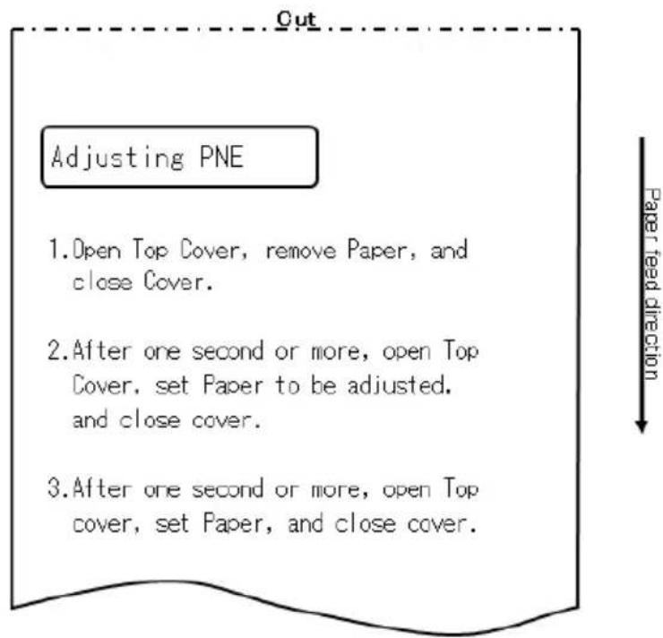OKI LD670 - 10-4-4. Réglage du capteur de niveau de papier faible (PNE) - 1
